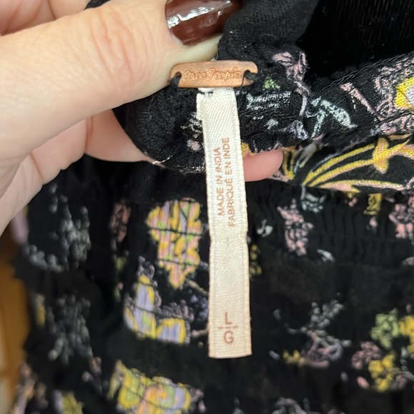 Free People 4way Navy Floral Sundress - Picture 3 of 7